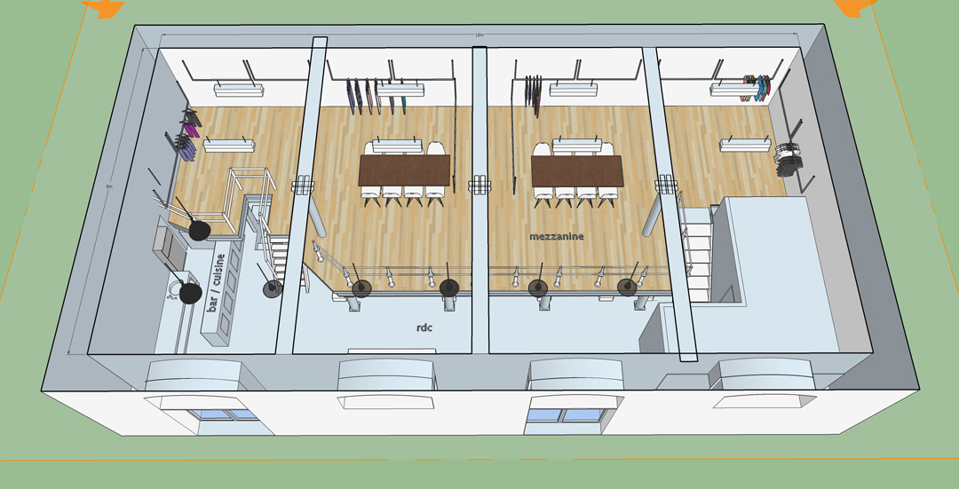 plan de la mezzanine